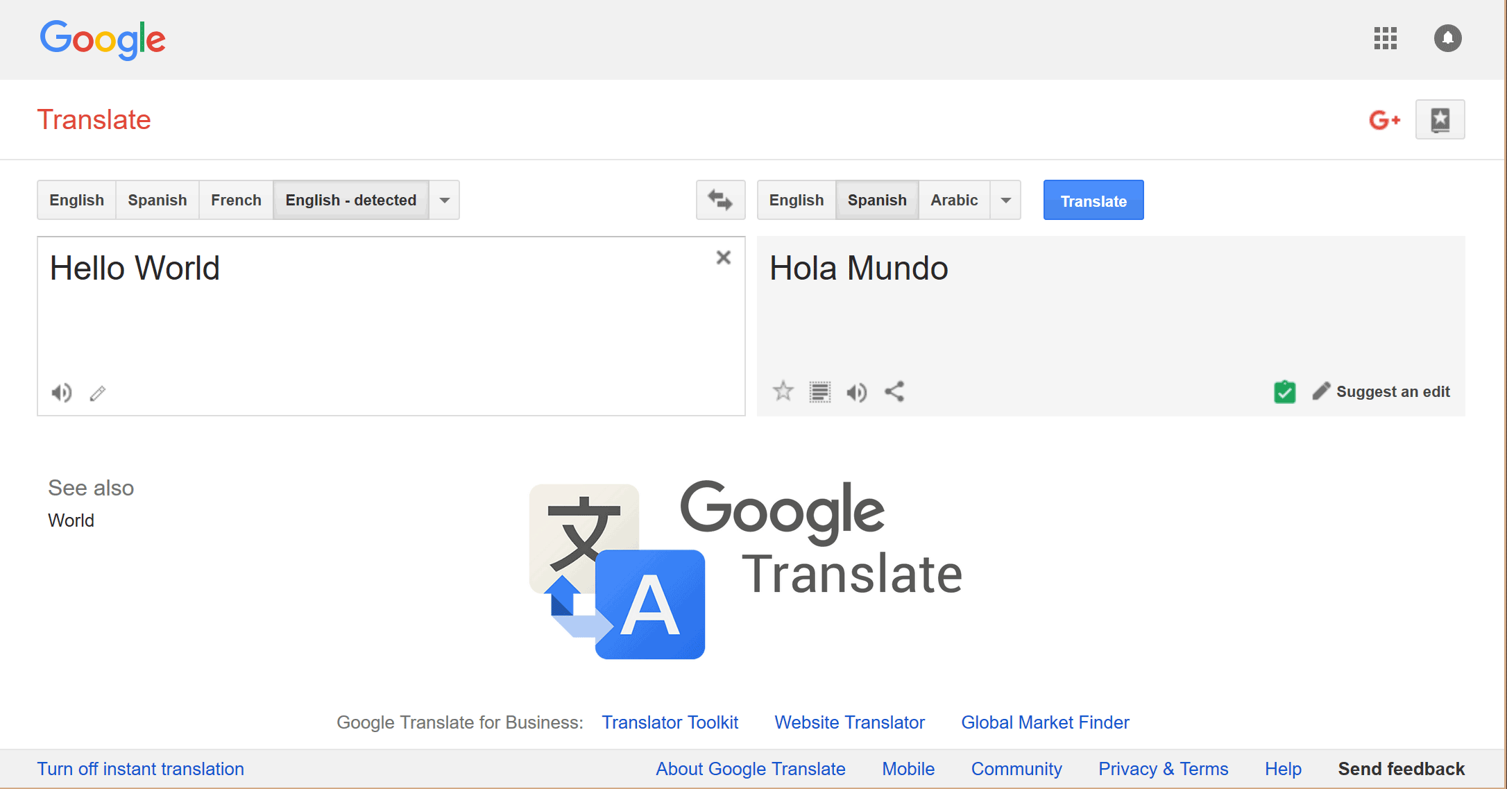 As easy as Google Translate | Big Translation